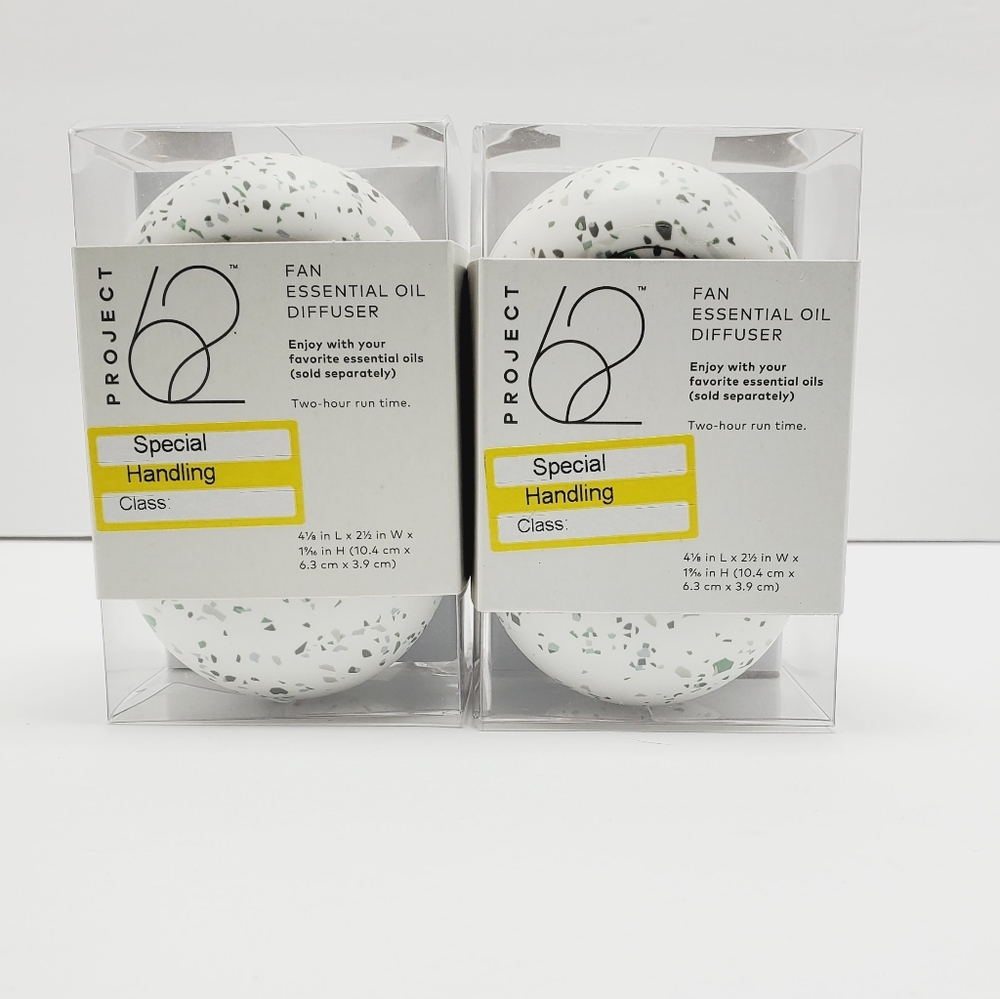Portable Speckled Oil Pad Diffuser Set Of Two